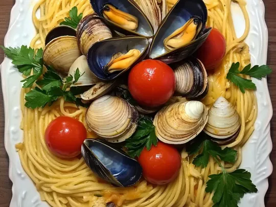 Bavette allo scoglio in bianco