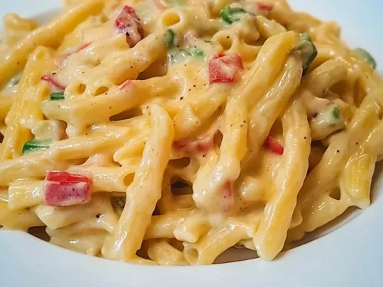 Casarecce zucchine, speck, besciamella e pomodorini