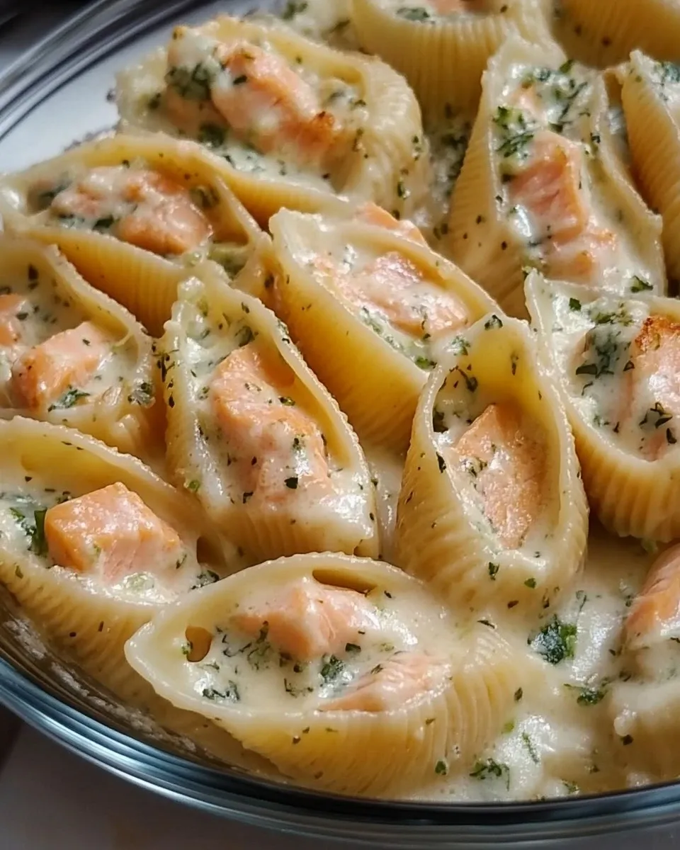 Conchiglioni con zucchine e salmone