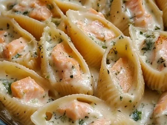 Conchiglioni con zucchine e salmone