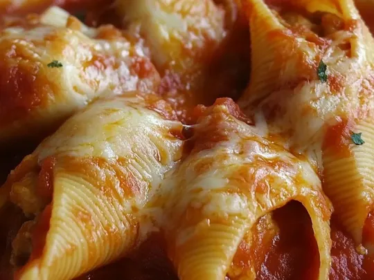 Conchiglioni ripieni di melanzane, ricotta e provolone