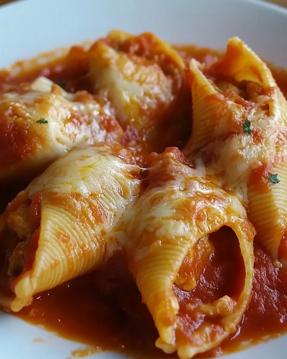 Conchiglioni ripieni di melanzane, ricotta e provolone