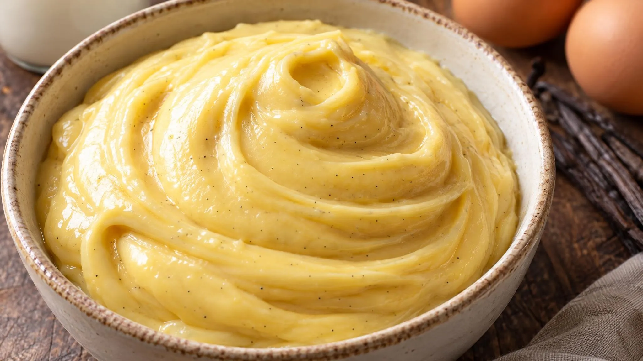 Crema pasticcera con baccello di vaniglia