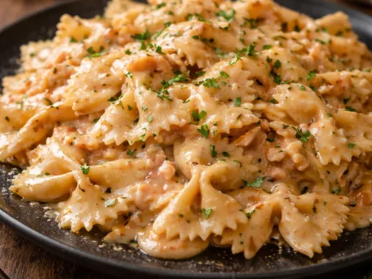 Farfalle al salmone cremoso