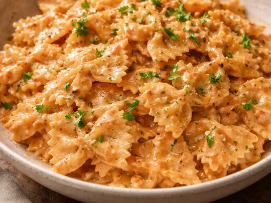 Farfalle al salmone fatto in casa
