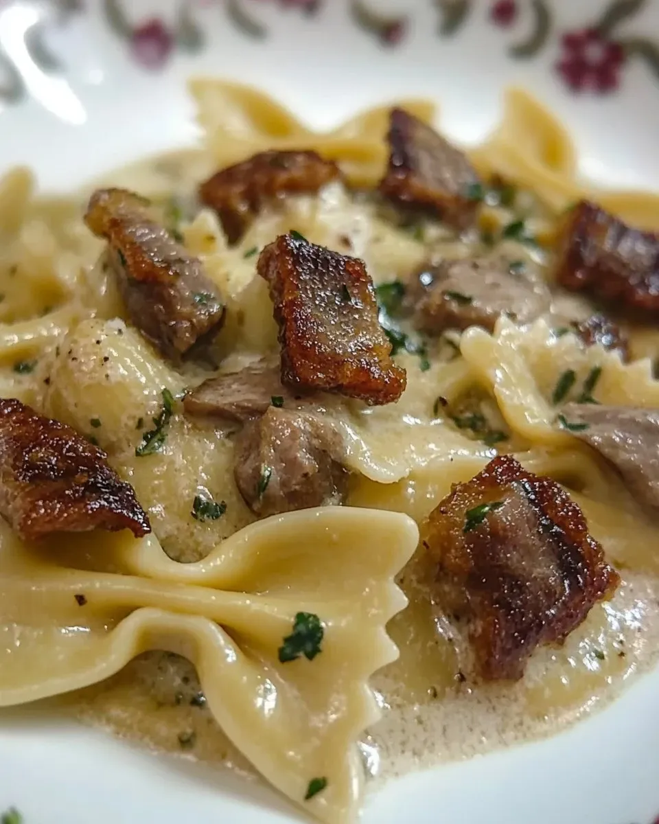 Farfalle con crema di carciofi