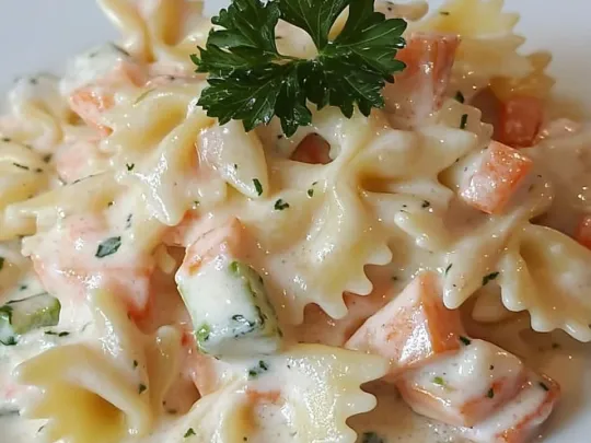 Farfallette con salmone e zucchine