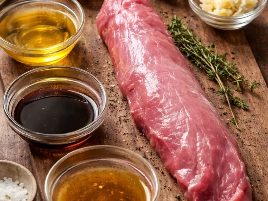 Filetto di maiale con salsa