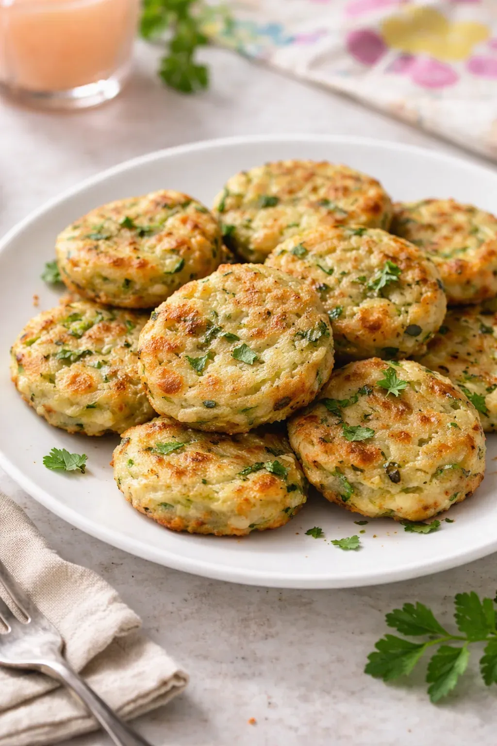 Frittelle di zucchine, patate e mozzarella