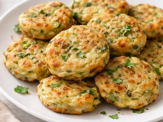 Frittelle di zucchine, patate e mozzarella