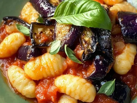 Gnocchi con salsa di pomodoro ciliegino