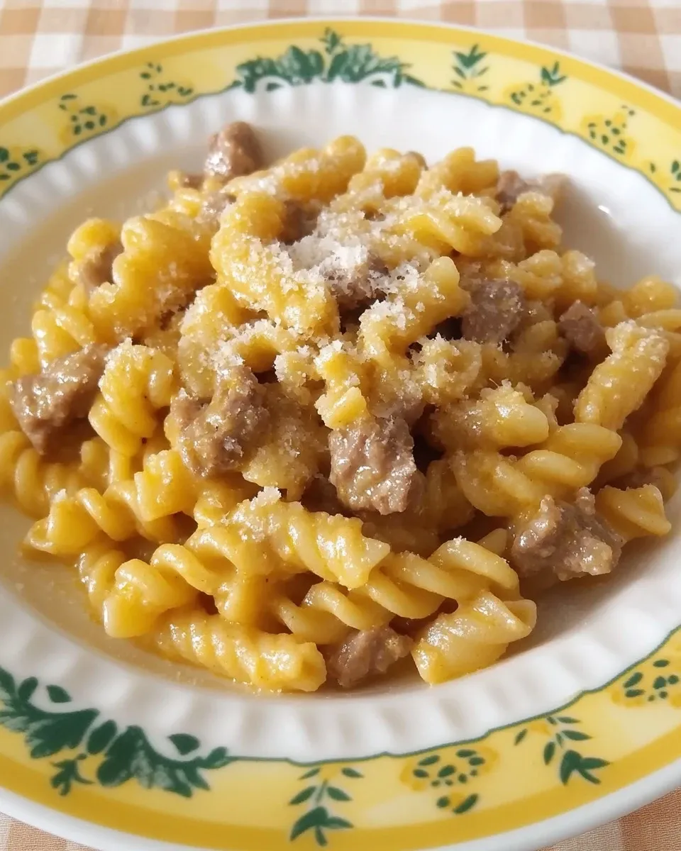 Gnocchi di patate con salsiccia, cipolla e zafferano