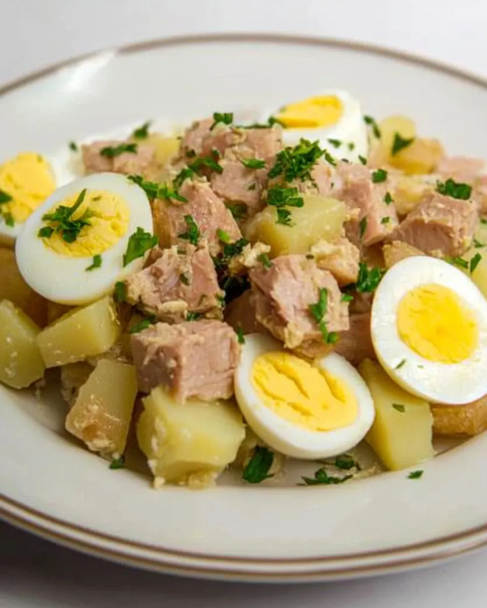 Insalata di Patate con Tonno e Uova
