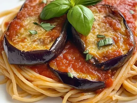 Involtini di melanzane ripieni di spaghetti