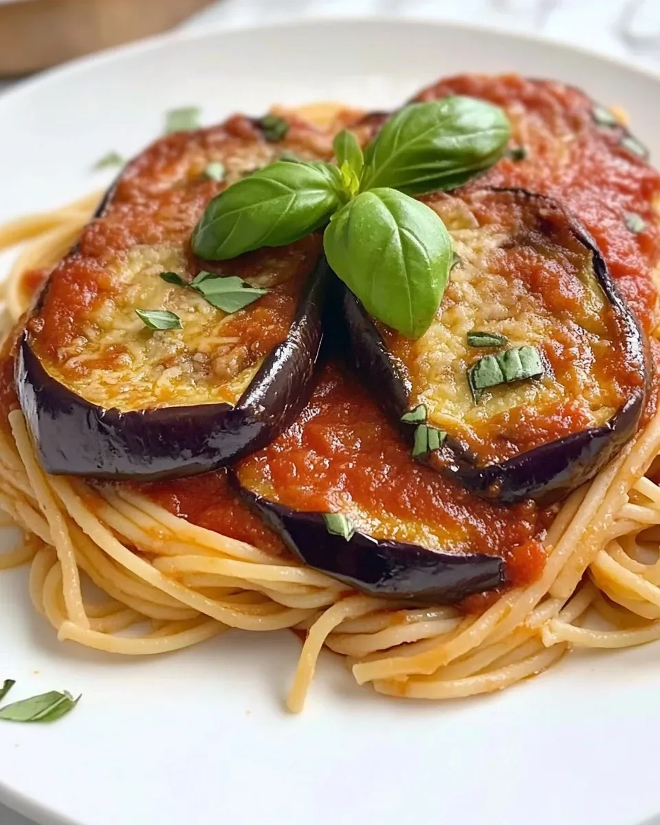 Involtini di melanzane ripieni di spaghetti