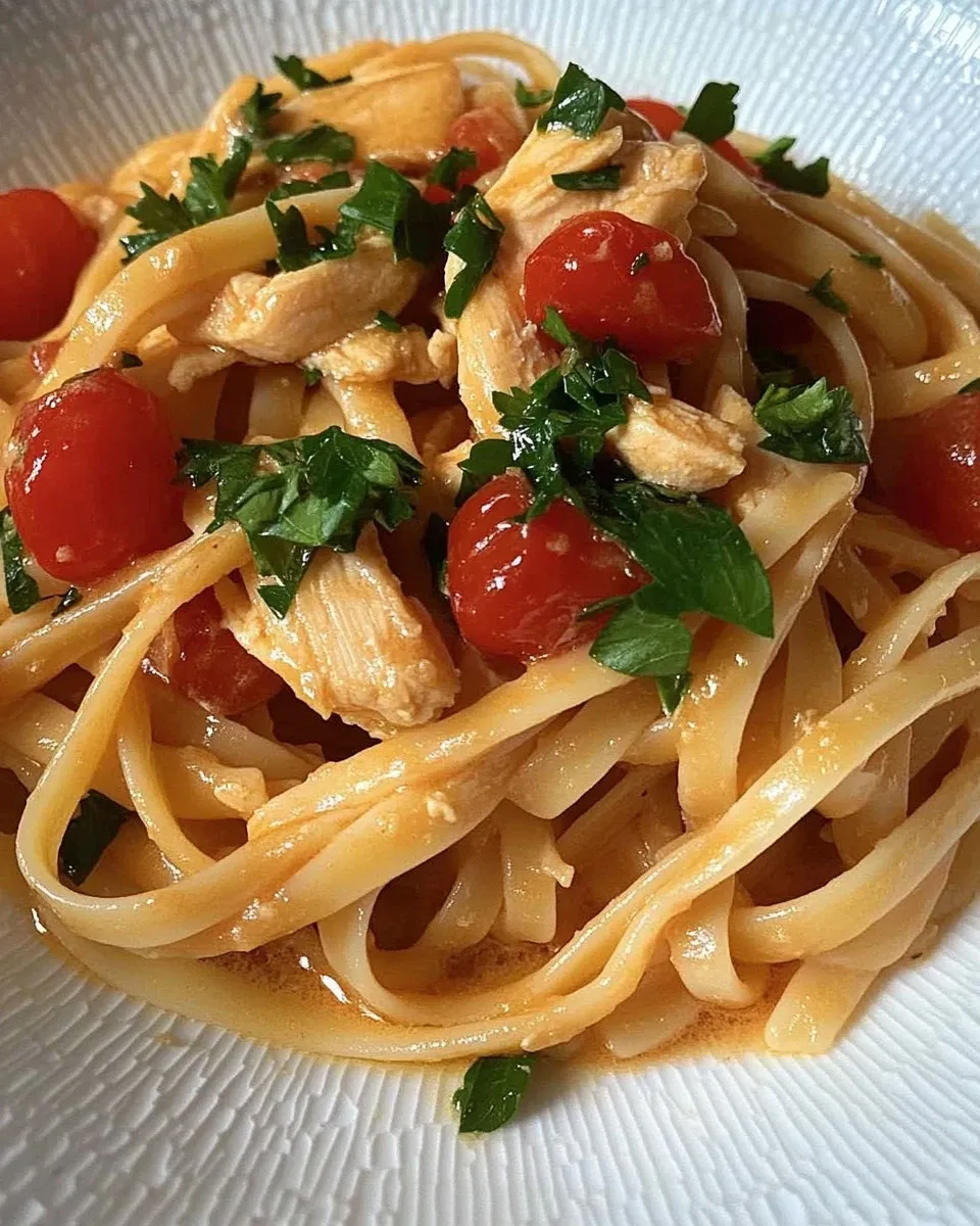 Linguine con pomodorini e pescespada