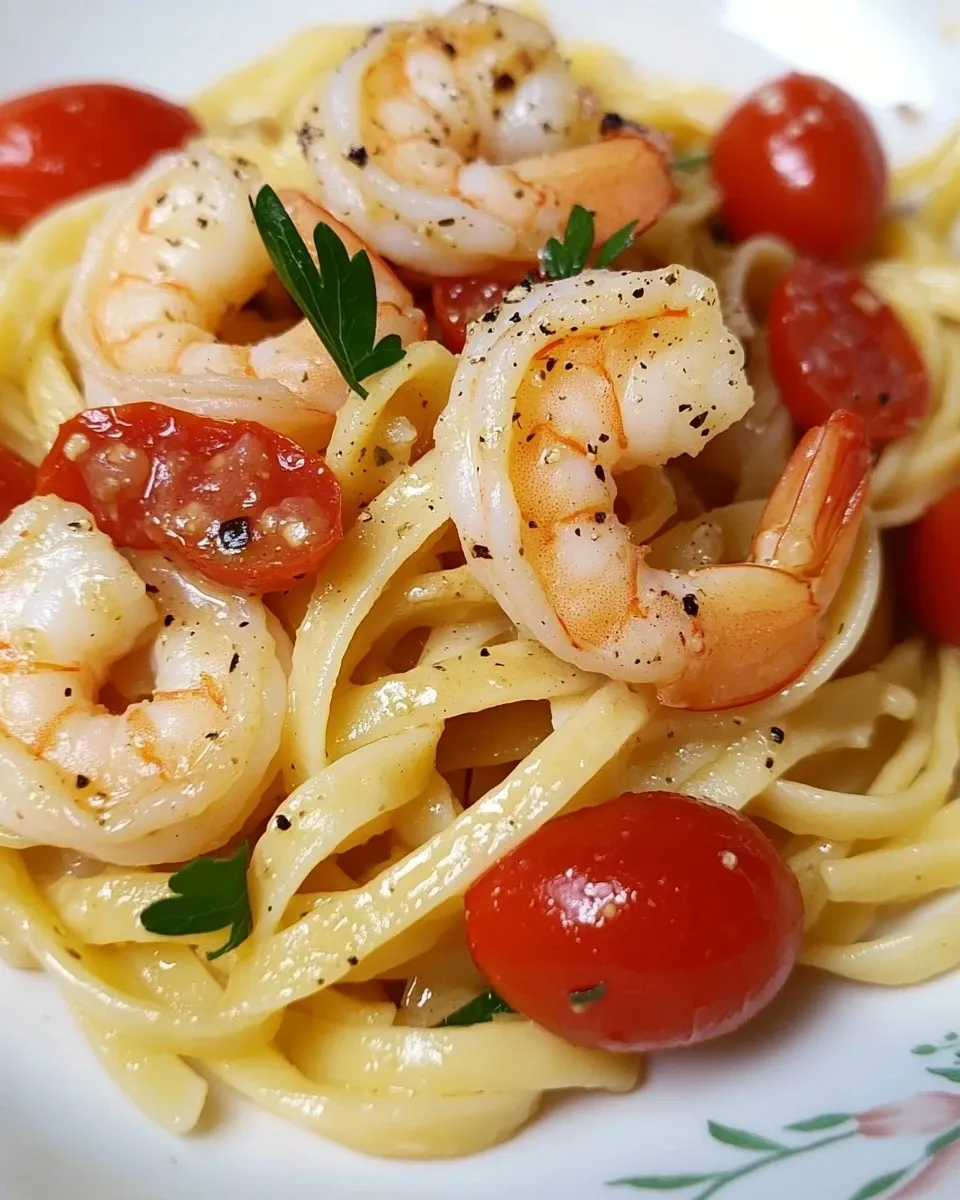 Linguine gamberetti e pomodorino