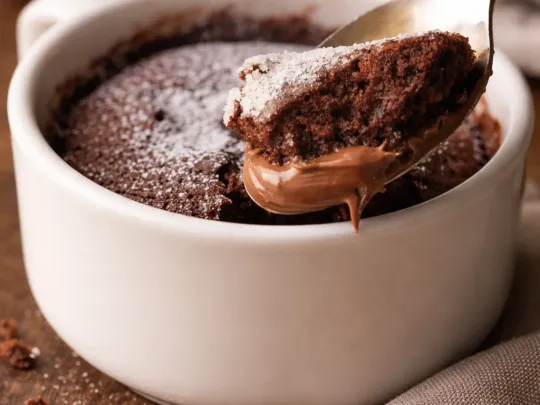 Mug cake senza uova e burro