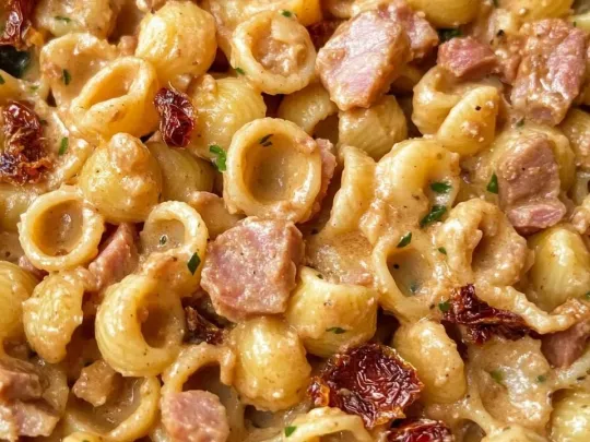 Orecchiette con Mortadella e Gorgonzola
