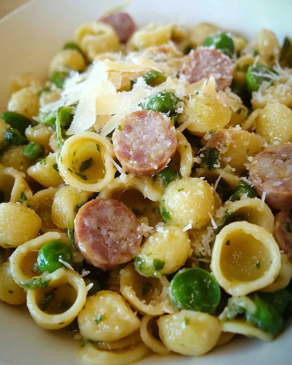 Orecchiette con zucchine e salsiccia