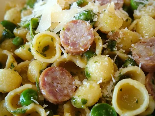 Orecchiette con zucchine e salsiccia