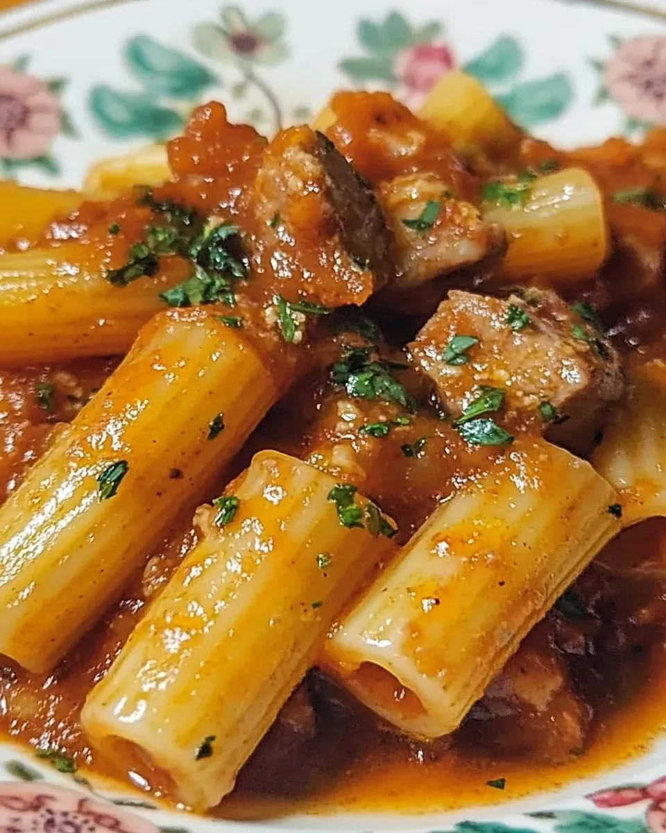 Paccheri al baccalà
