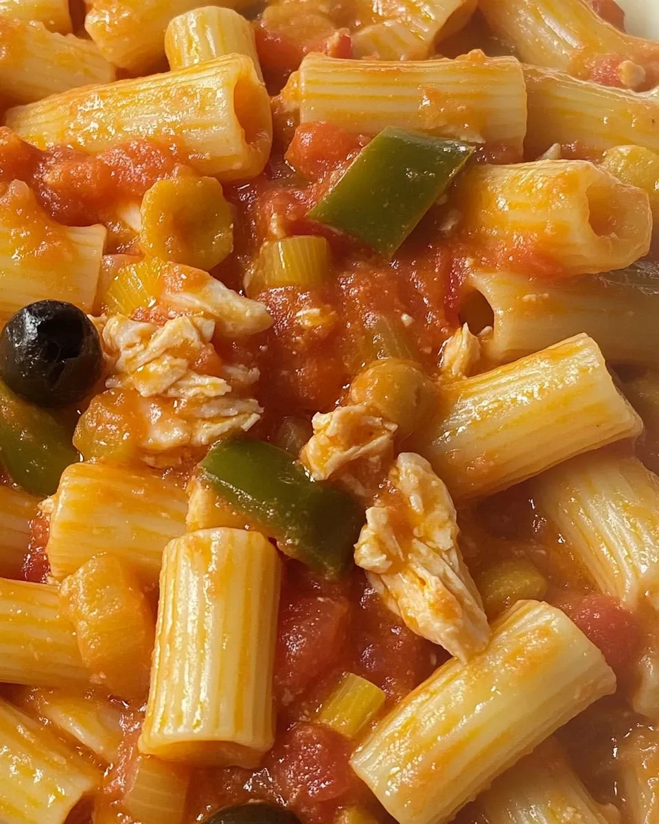 Paccheri con baccalu00e0, olive nere e capperi