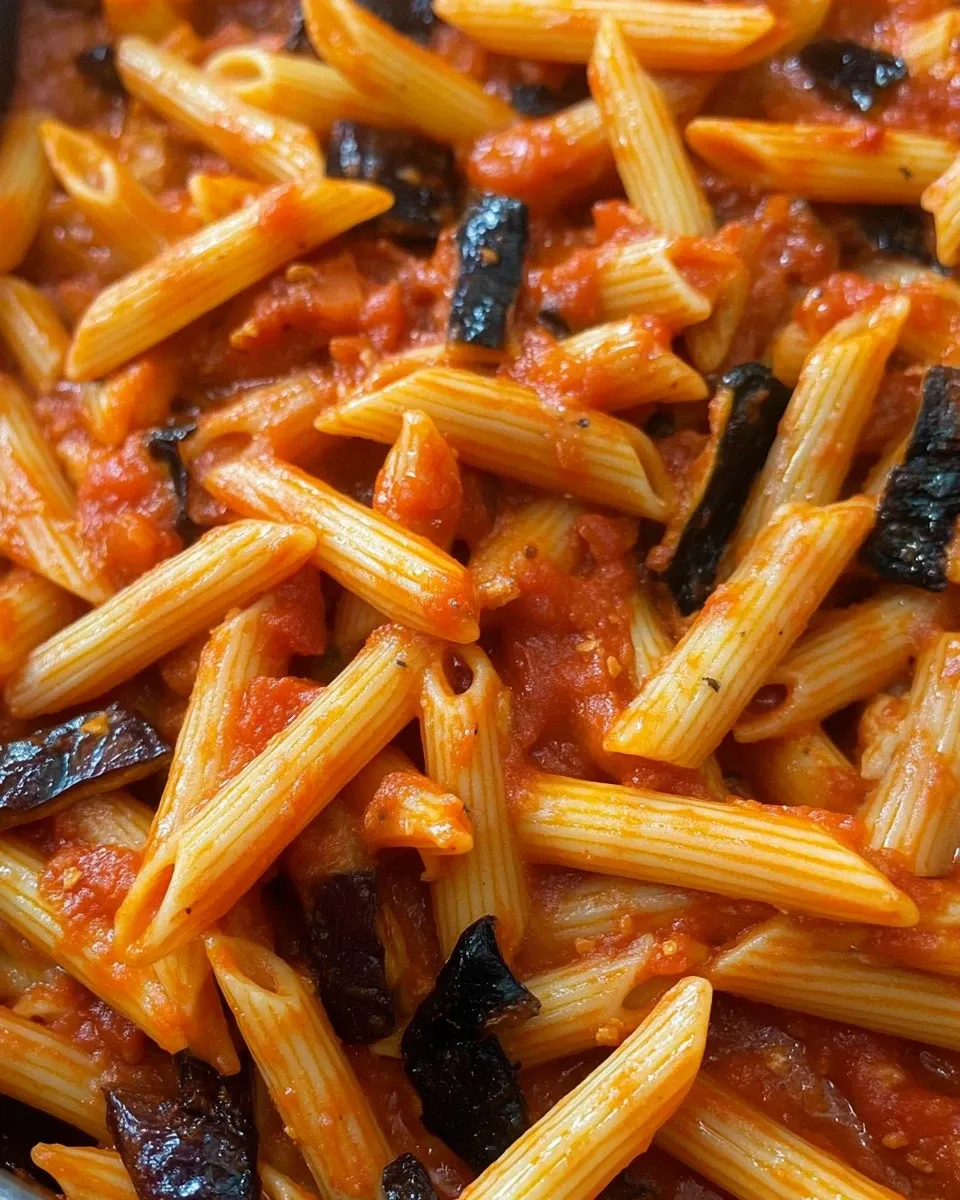 Pasta alla siciliana con provola e melanzane