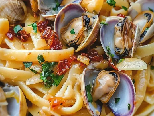 Pasta Mista con Ceci, Cozze e Vongole Veraci