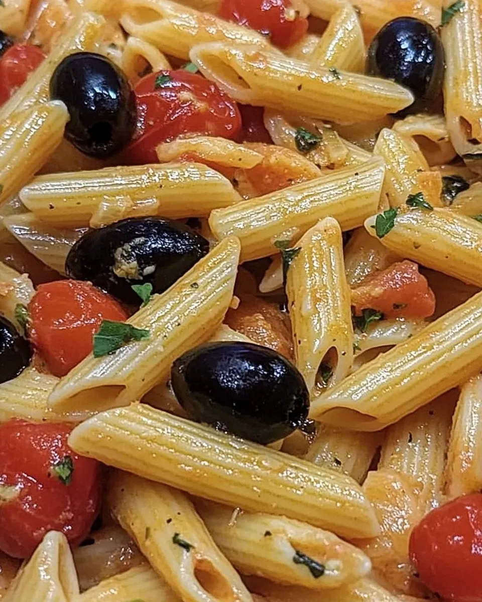 Penne rigate con tonno e pomodorini