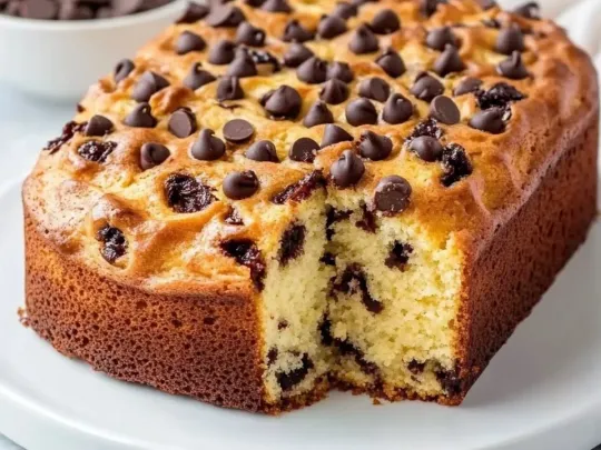 Plum Cake allo Yogurt con Gocce di Cioccolato