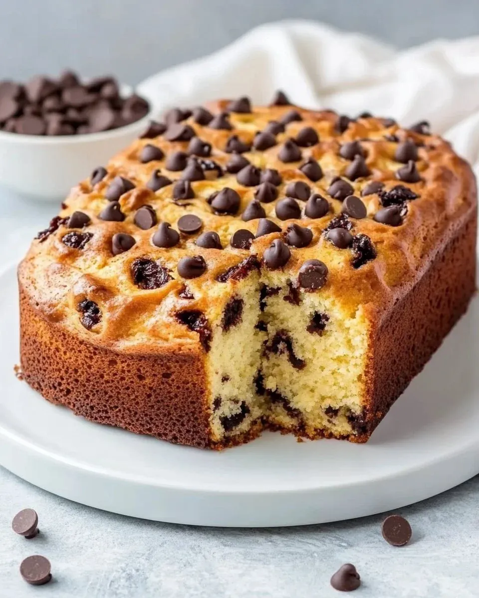 Plum Cake allo Yogurt con Gocce di Cioccolato