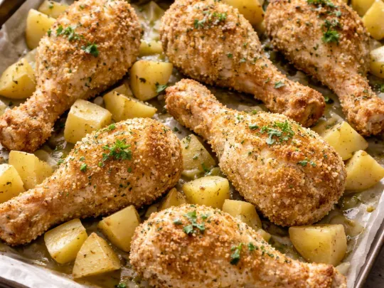 Pollo croccante al forno