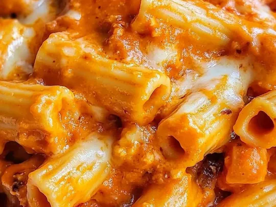 Rigatoni besciamella, ragù e provola