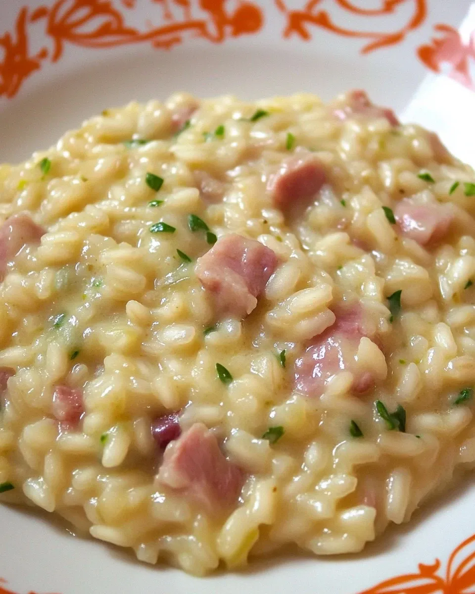 Risotto con crema di zucchine e salsiccia