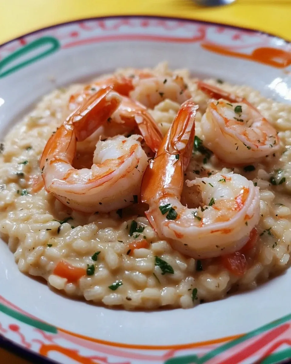 Risotto con gamberetti, polpo e scampi