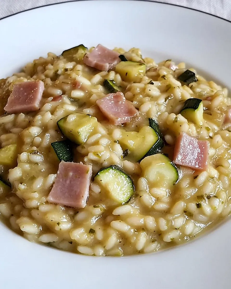 Risotto speck e zucchine