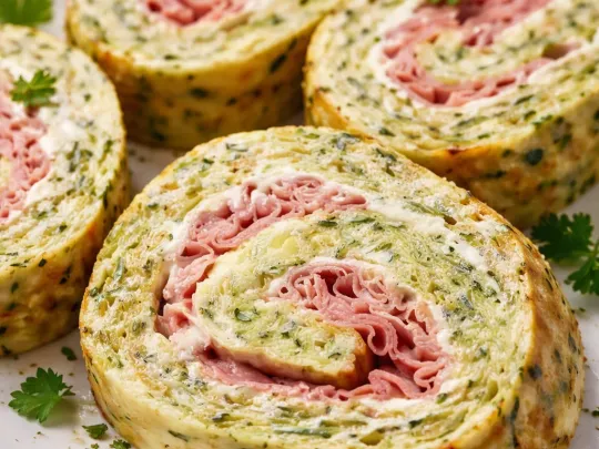 Rotolo di frittata alle zucchine