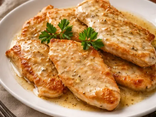 Scaloppine di pollo al vino bianco