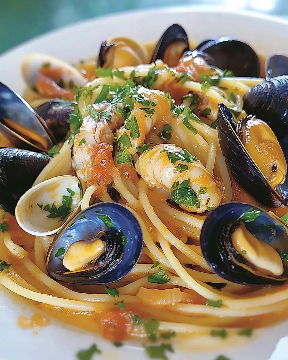 Spaghetti con Cozze e Vongole