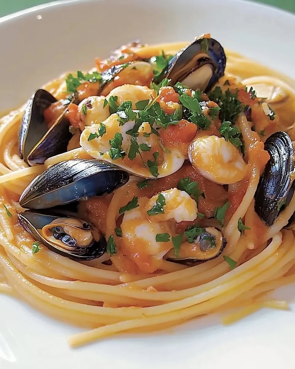 Spaghetto con cozze e vongole