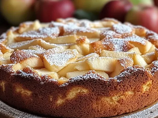 Torta di Mele Senza Zucchero