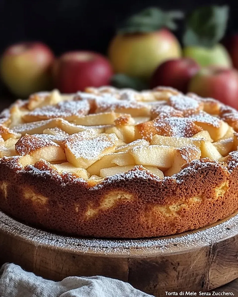 Torta di Mele Senza Zucchero