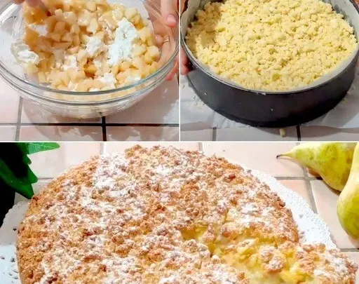 Torta di Ricotta e Pere