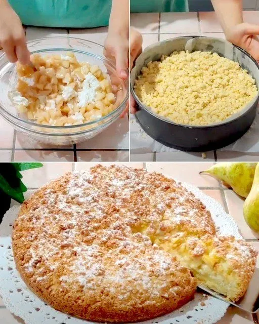 Torta di Ricotta e Pere