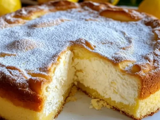 Torta Magica al Limone e Ricotta