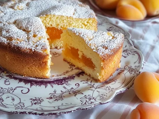 Torta morbidosa con albicocche
