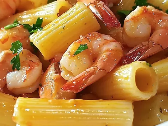 Tortiglioni con code di gamberoni