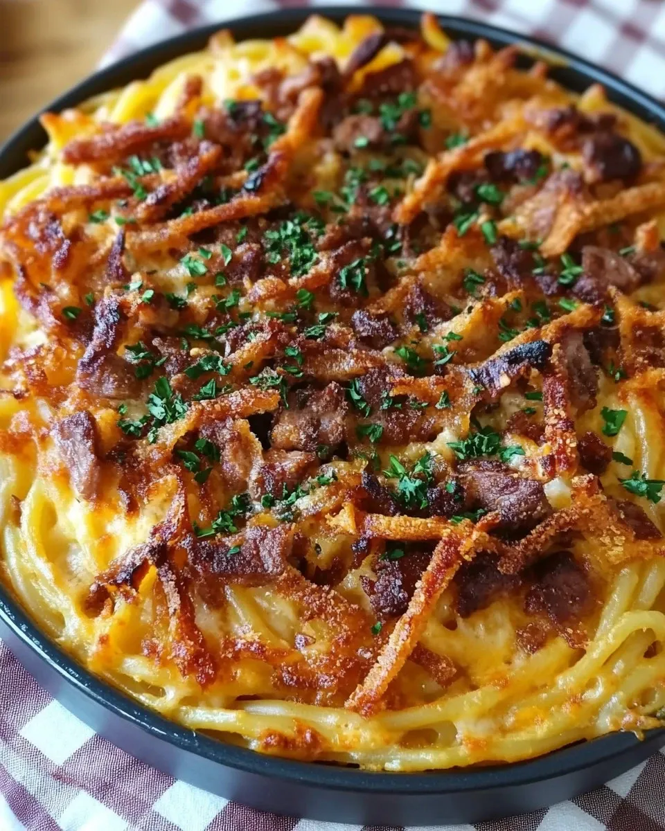 Trofie con pancetta, cardoncelli e zafferano