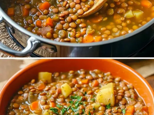 Zuppa di Lenticchie e Verdure